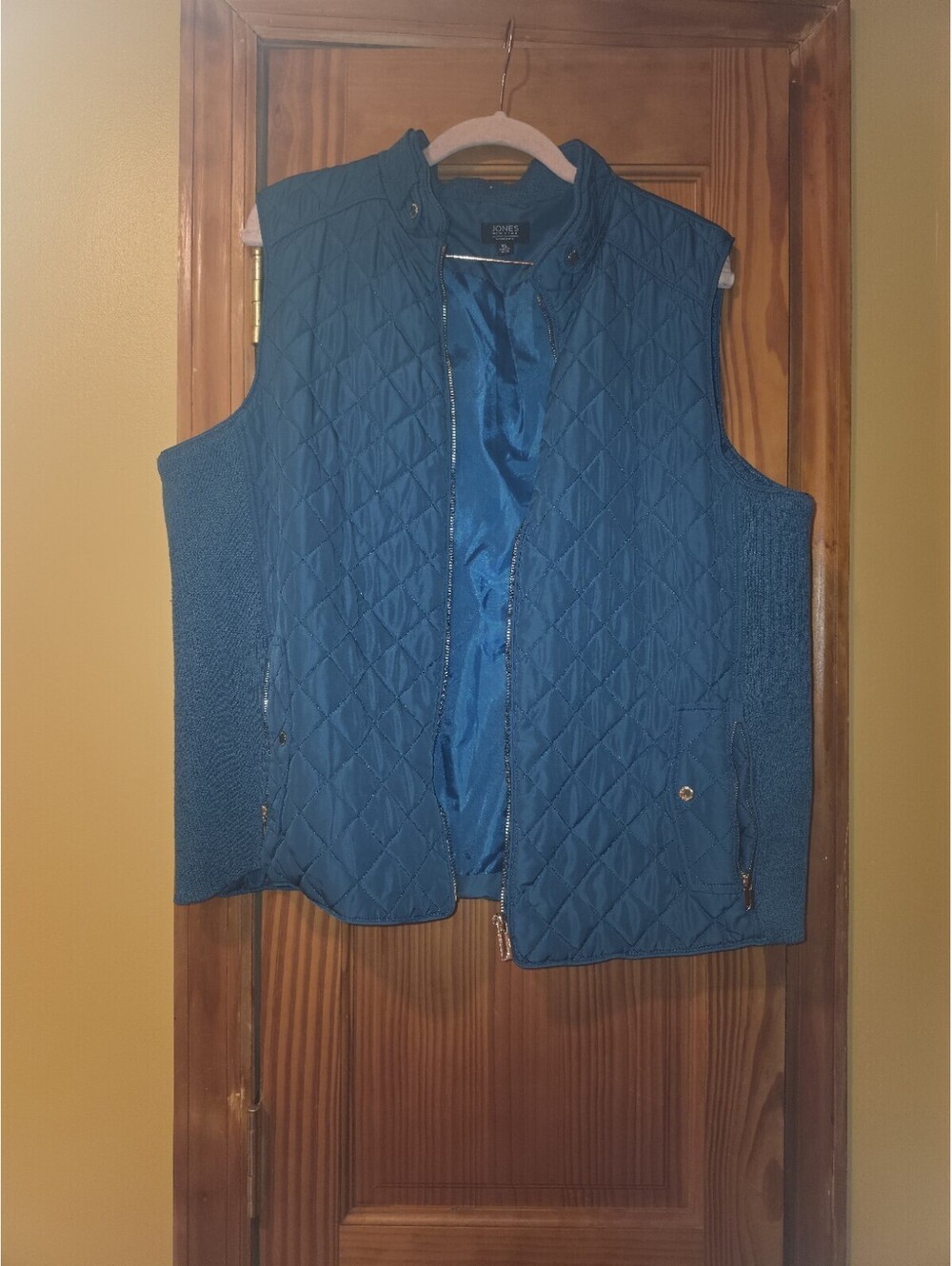 Womens Jones New York Teal Vest Size Xl